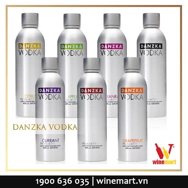 Các loại rượu Danzka Vodka