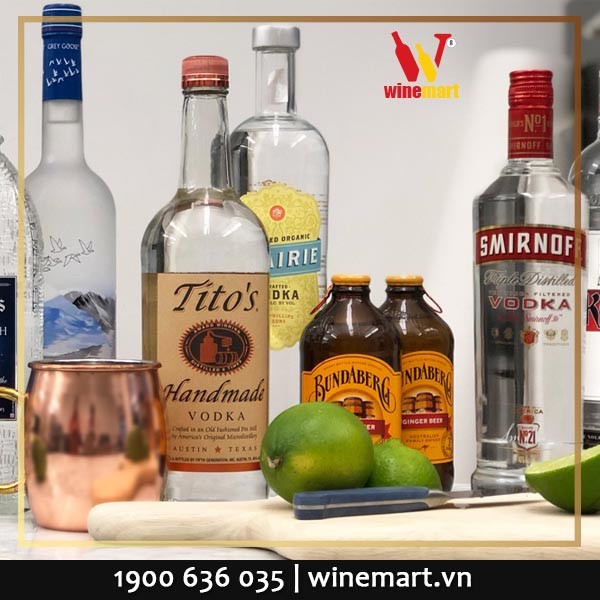 Các loại rượu Vodka hương vị khác nhau