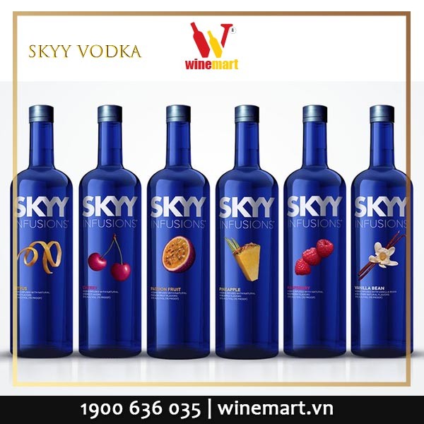 Chai rượu SKYY Vodka