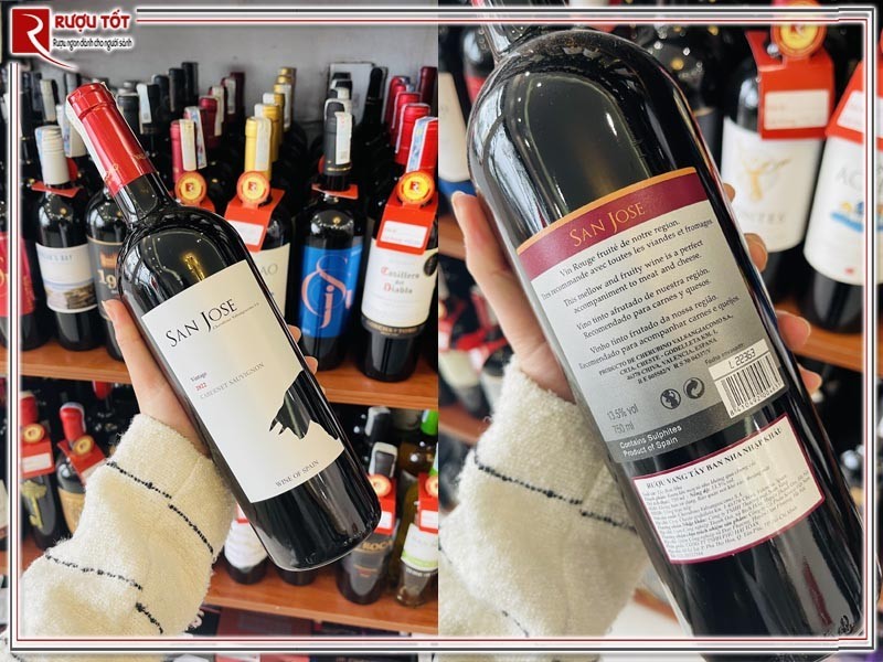 Rượu vang Tây Ban Nha San Jose Cabernet Sauvignon 13,5% đến từ vùng Valencia
