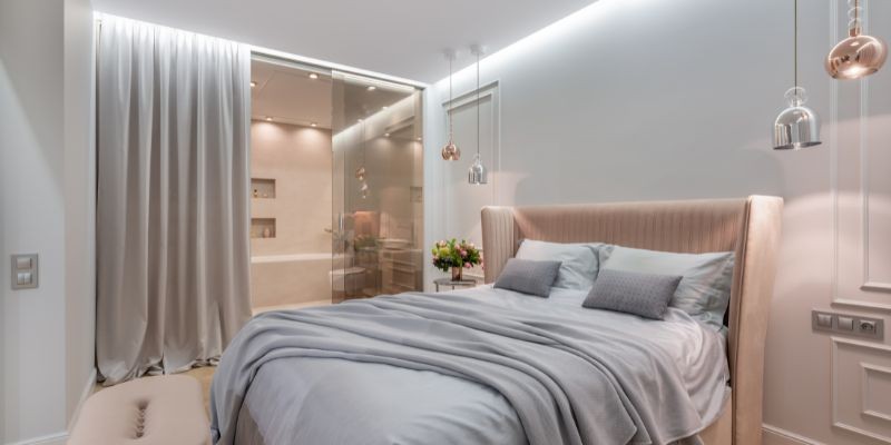 Giường ngủ nên được đặt ở những không gian yên tĩnh