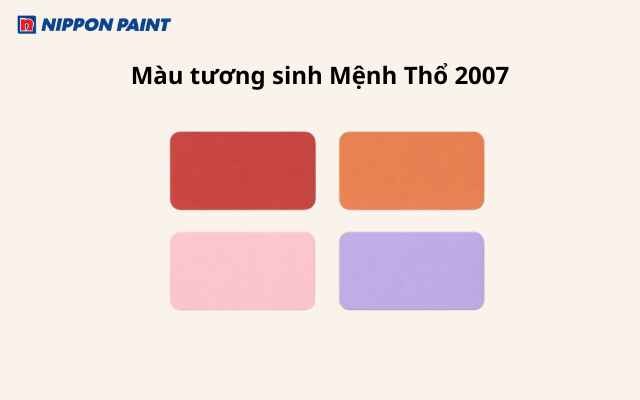 Những gam màu đỏ, cam, hồng, tím thuộc hành Hỏa, tương sinh giúp Đinh Hợi 2007 tăng cường nhiệt huyết và may mắn