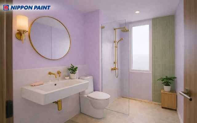 Thiết kế màu tím chủ đạo tăng sự hòa hợp và an tâm