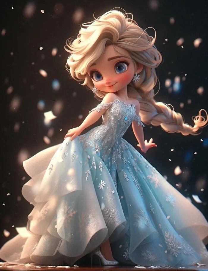 Chibi hình ảnh công chúa anime dễ thương