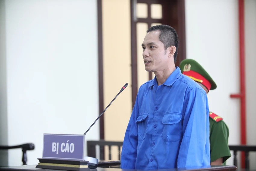 Bị cáo Phạm Hữu Phước tại phiên tòa.