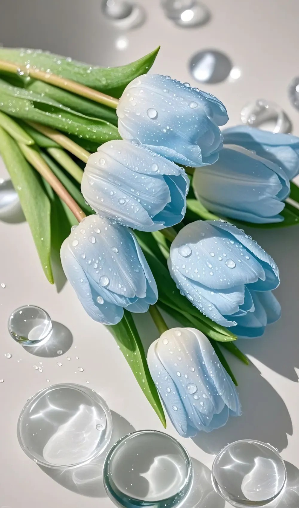 Những bông hoa tulip nhiều màu sắc khoe sắc trong vườn
