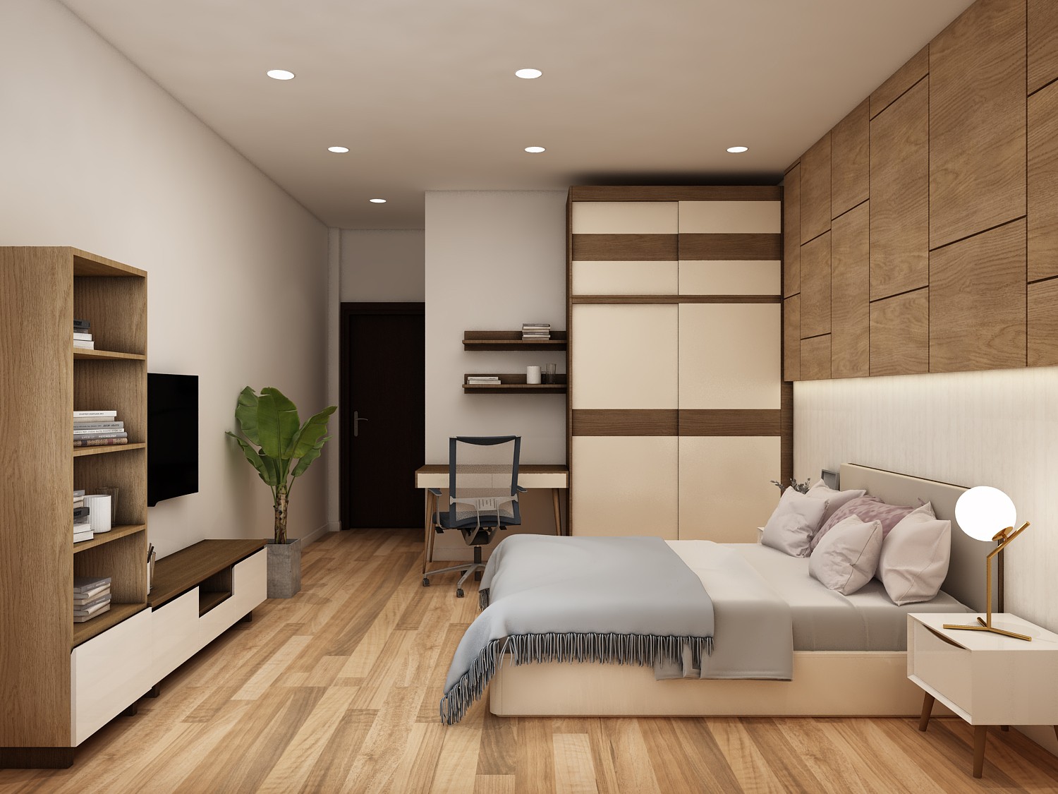 Hướng phòng ngủ được bố trí hợp phong thủy cho gia chủ tuổi Canh Ngọ 1990