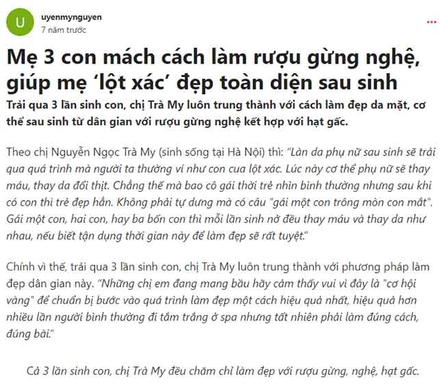 Review làm trắng da bằng rượu nghệ có tốt không