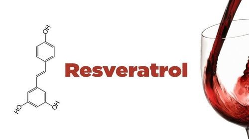 Cấu trúc phân tử của hoạt chất Resveratrol được tìm thấy trong vỏ nho đỏ