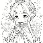 tranh to mau cong chua anime 1 1