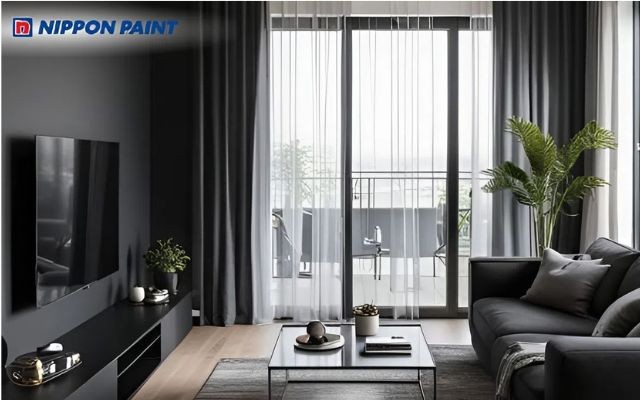 Không gian đen, trắng hòa quyện tạo nên vẻ đẹp sang trọng